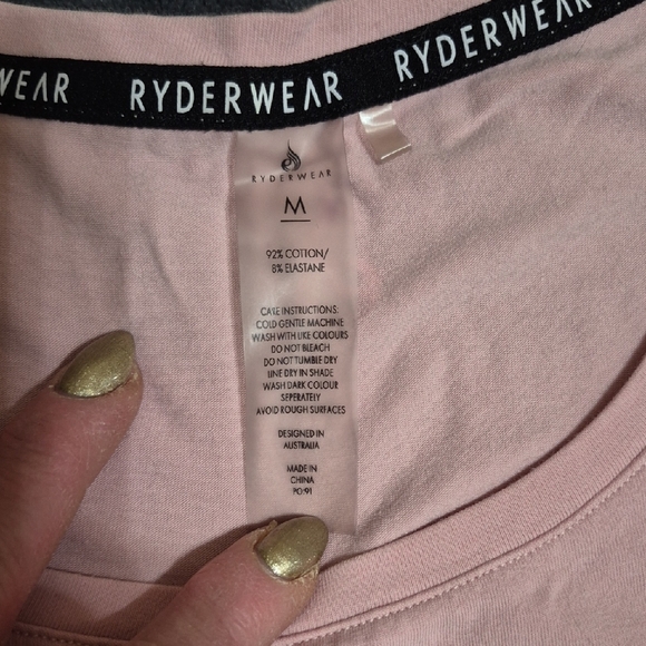 Ryderwear Blush Pink Crop Top - Picture 7 of 7